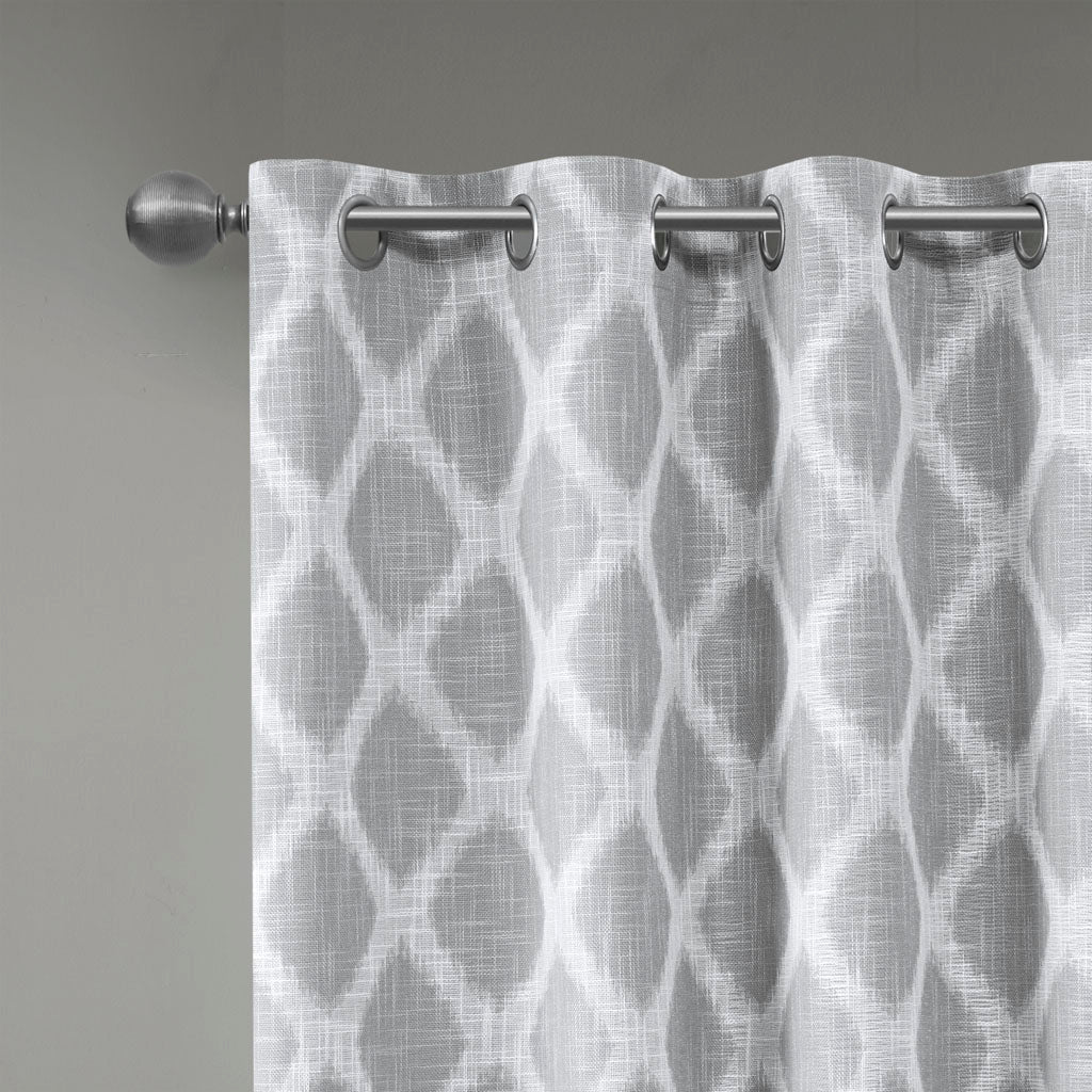 Printed Ikat Blackout Patio Curtain(Only 1 Pc Panel)