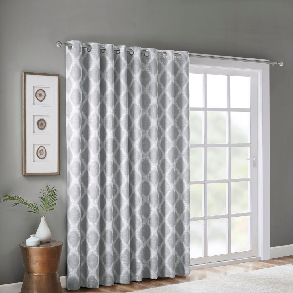 Printed Ikat Blackout Patio Curtain(Only 1 Pc Panel)
