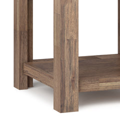 Monroe - End Table - Rustic Natural Aged Brown