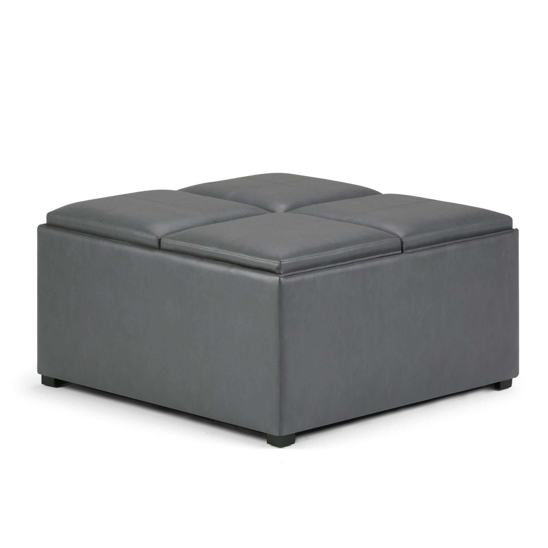 Avalon Square Coffee Table Storage Ottoman