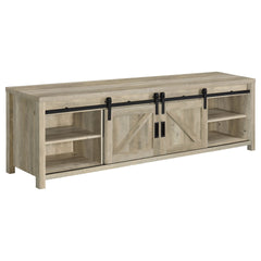 Madra Distressed Pine 2-Door Engineered Wood TV Stand