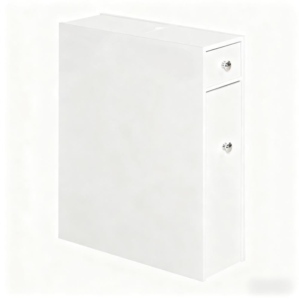 Free Standing Space Saving Narrow Storage Cabinet,Bathroom Organizer,Bath Toilet Paper Holder with Drawers