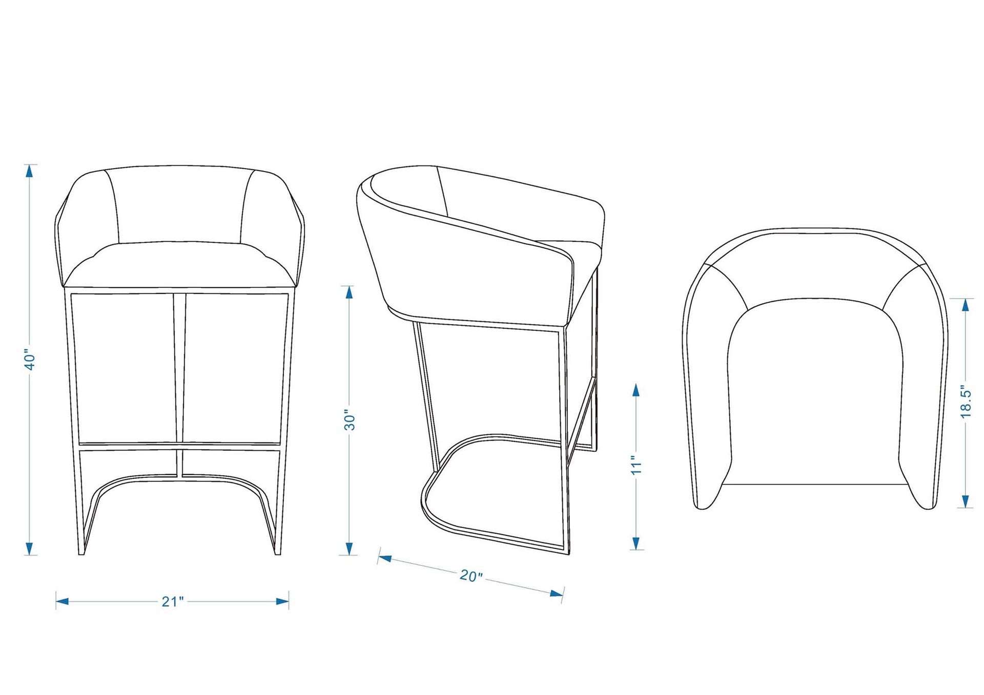 Barstool in Black