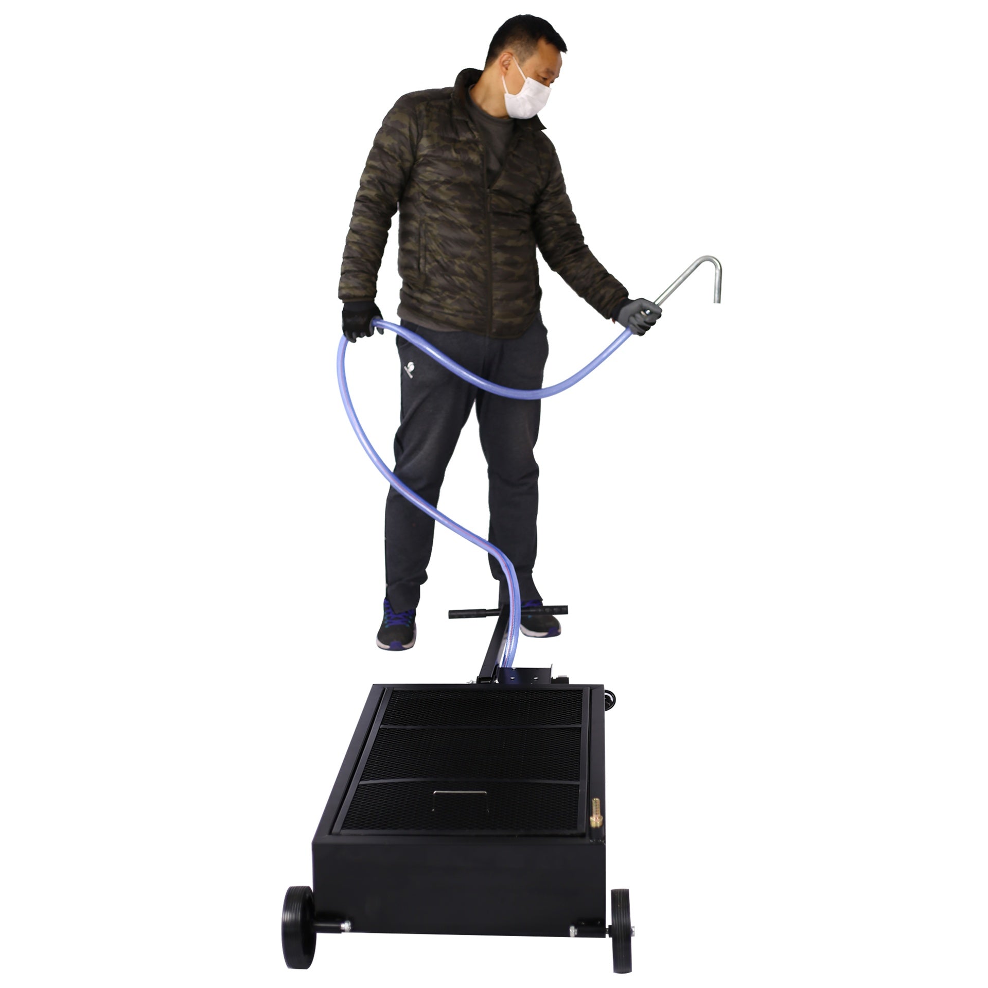 25 gallon low profile oil drainer ,with electric pump