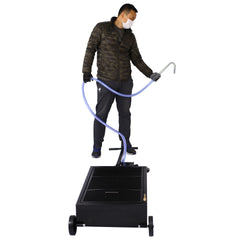 25 gallon low profile oil drainer ,with electric pump