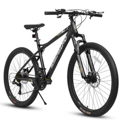 A26251    26-Inch Mountain Bike for Adults and Teenagers, High Carbon Steel Frame, Front and Rear Mechanical Disc Brakes, 21-Speed Gear System, 26x2.125 Tires