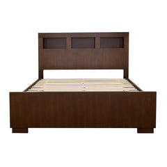 Cappuccino Queen Bed with Bookcase Headboard