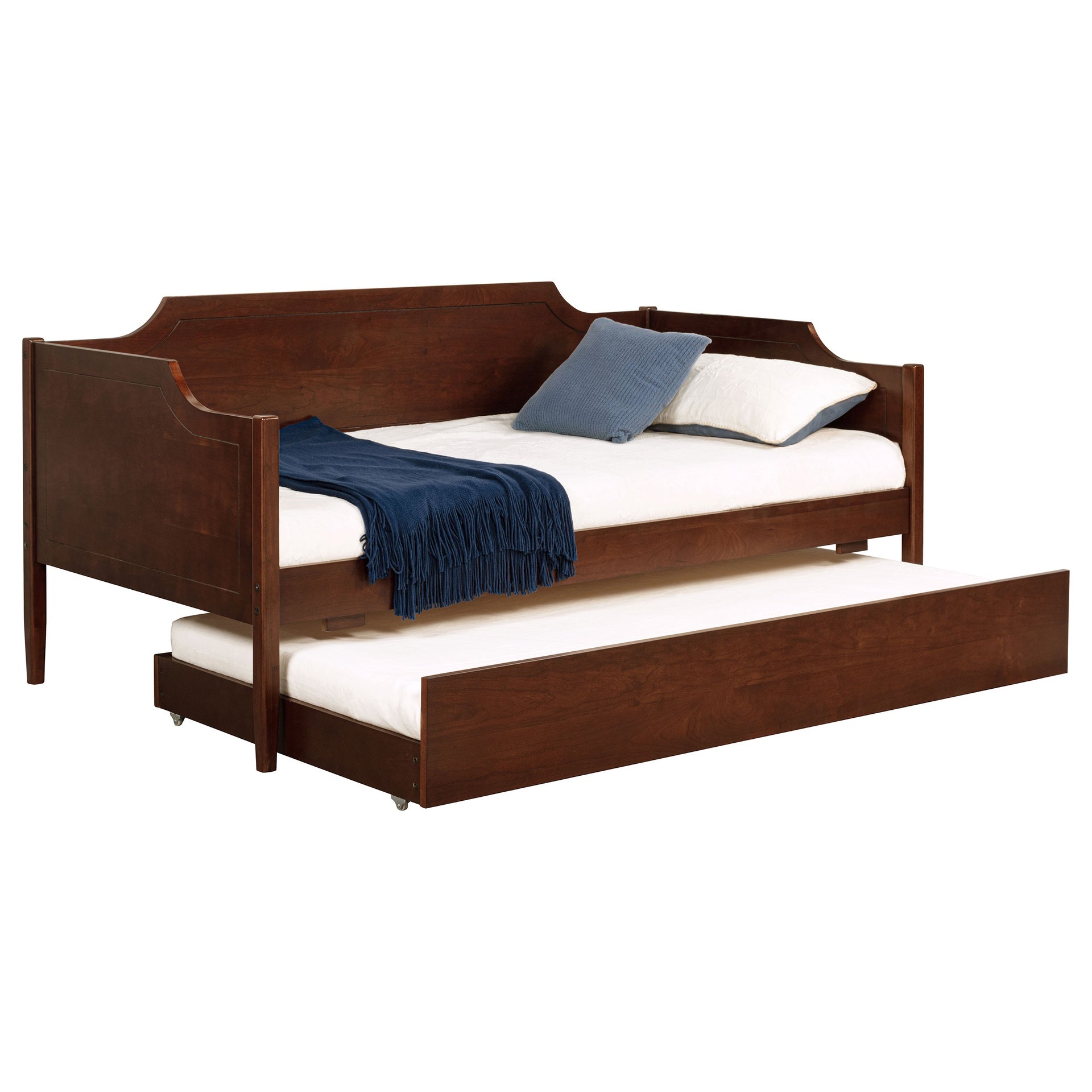 Cherry Wood Twin Daybed With Trundle