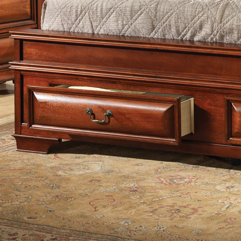 LaVita G8850C-FB3 Full Storage bed , Oak