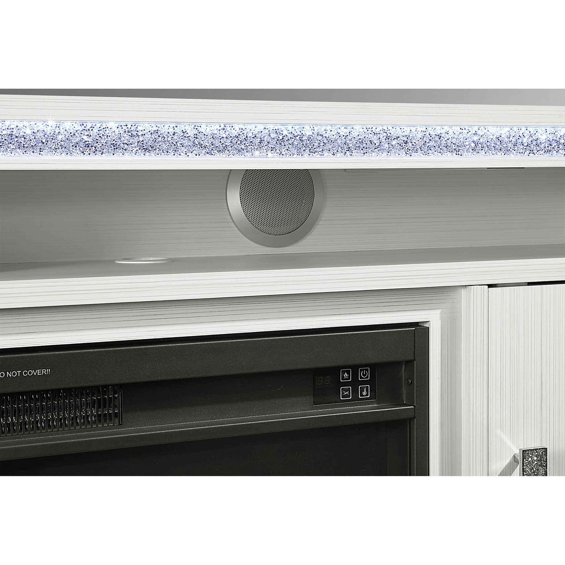 Almera White 72 Inch Fireplace