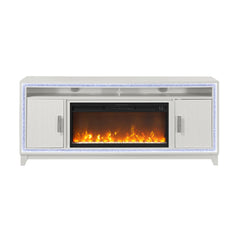 Almera White 72 Inch Fireplace