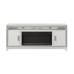 Almera White 72 Inch Fireplace