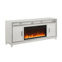 Almera White 72 Inch Fireplace
