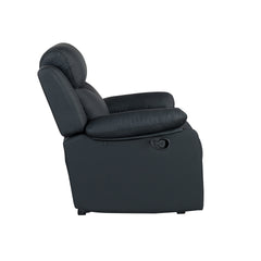 Blanche Black Glider Recliner with LED