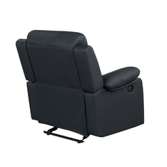 Blanche Black Glider Recliner with LED