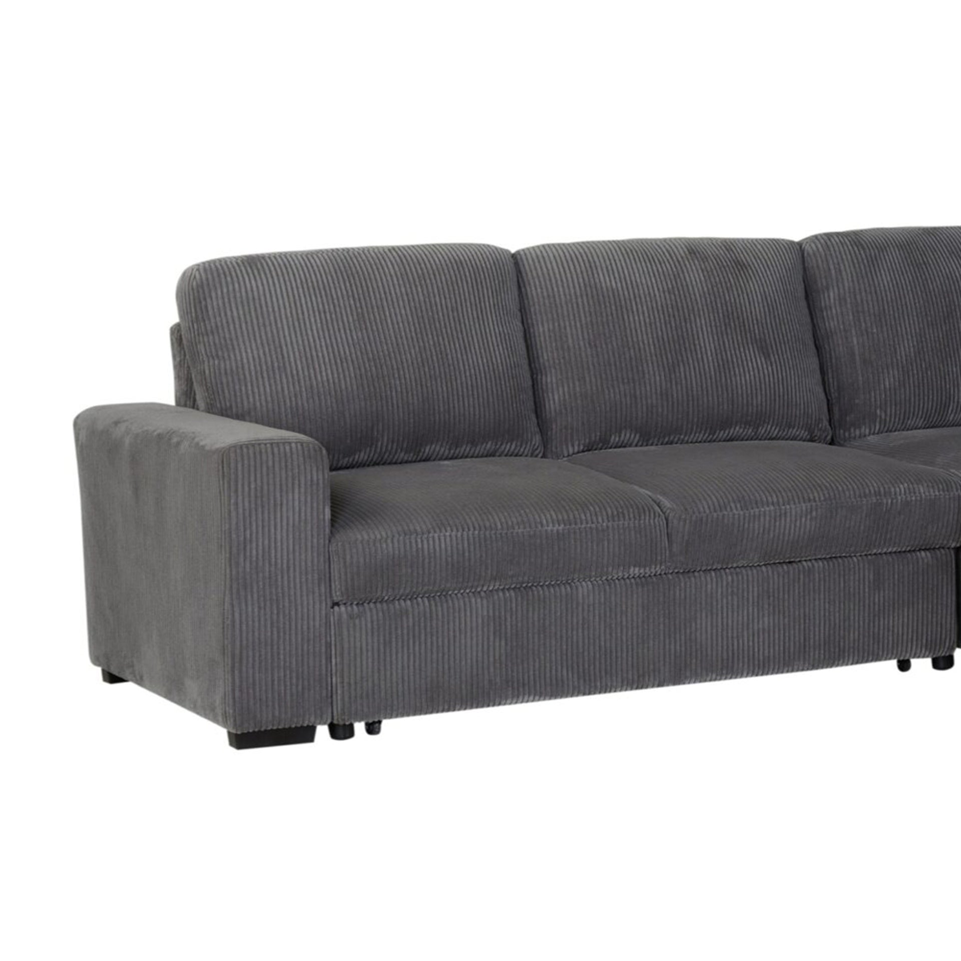 Melody Grey Sectional with Pullout