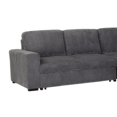 Melody Grey Sectional with Pullout