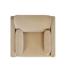 Knox 36" Modern Farmhouse Arm Chair, Fawn Brown Performance Velvet