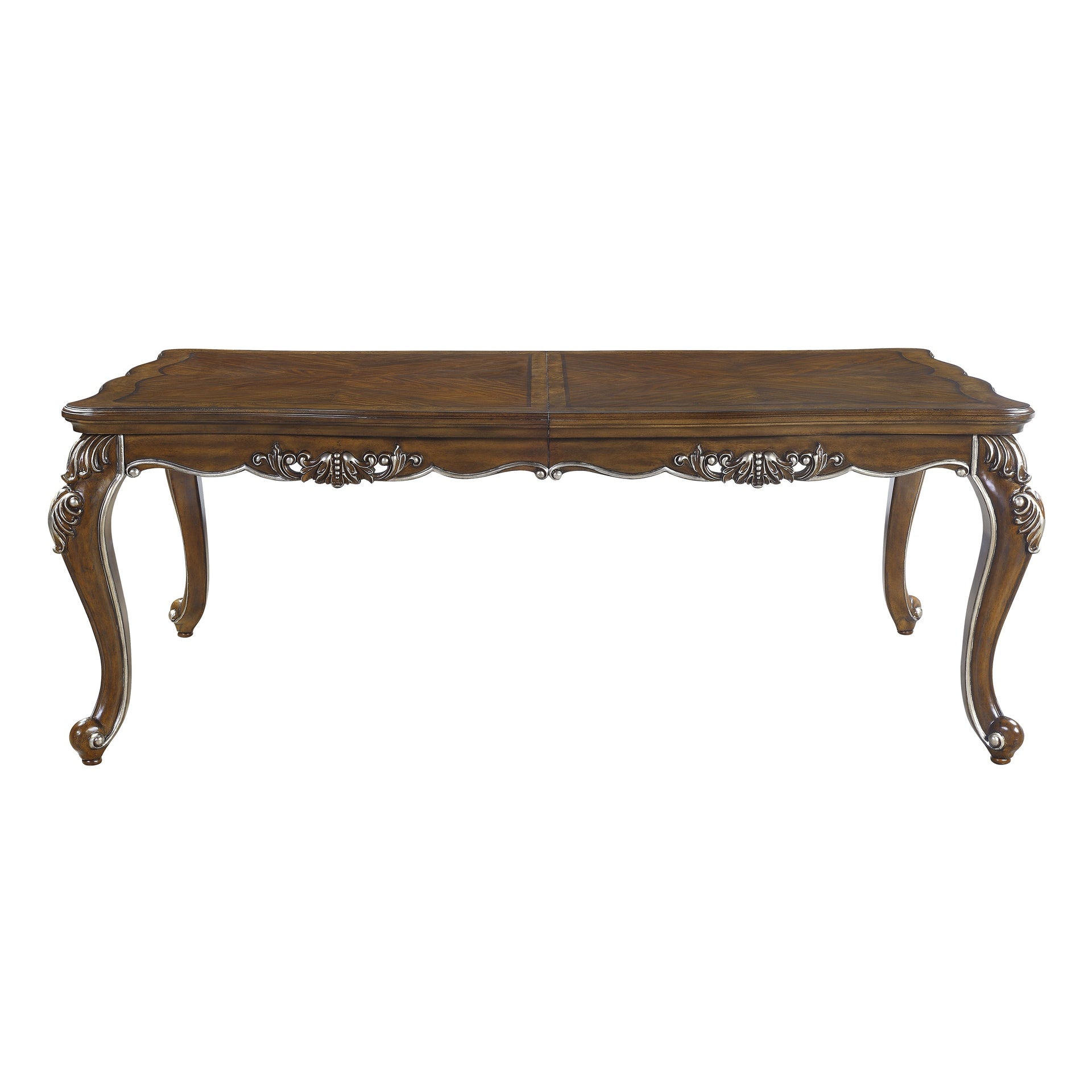 Latisha Antique Oak Finish Dining Table w/Leaf