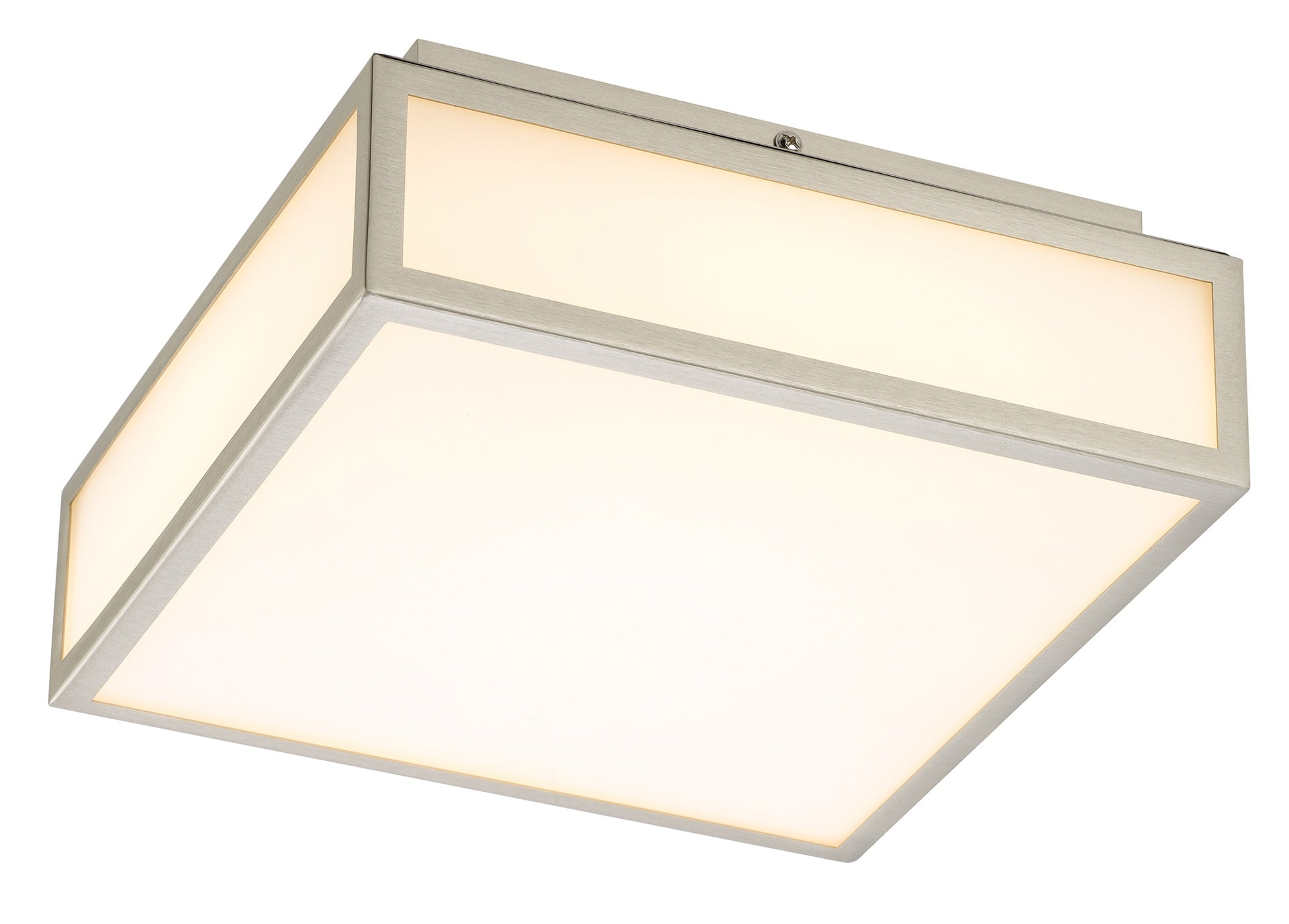 10-inches Brushed Nickel Integrated LED Flush Mount Light
