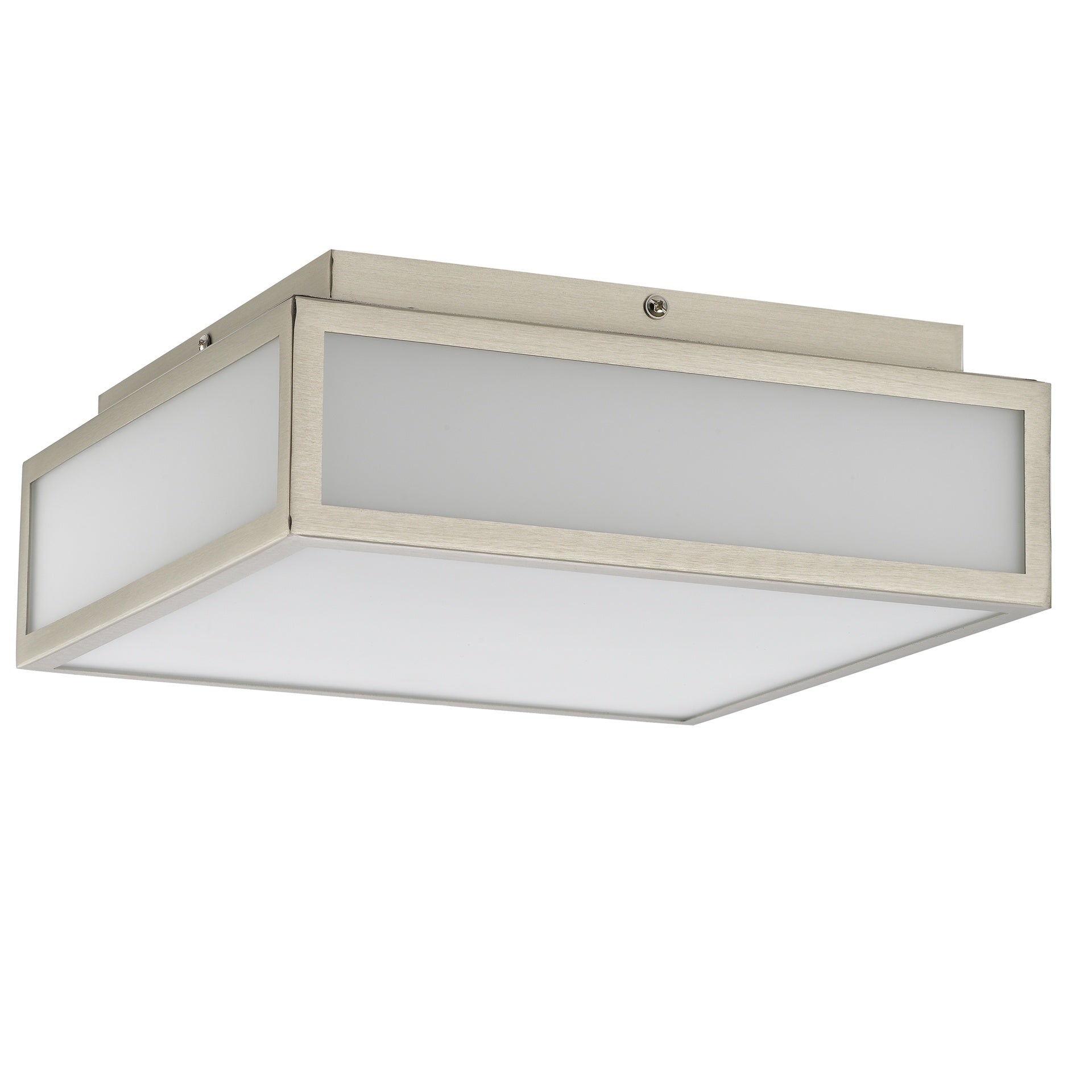 10-inches Brushed Nickel Integrated LED Flush Mount Light