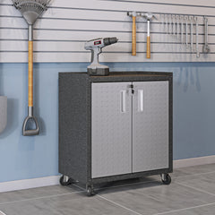 Rolling Garage Cabinet in Dark Gray