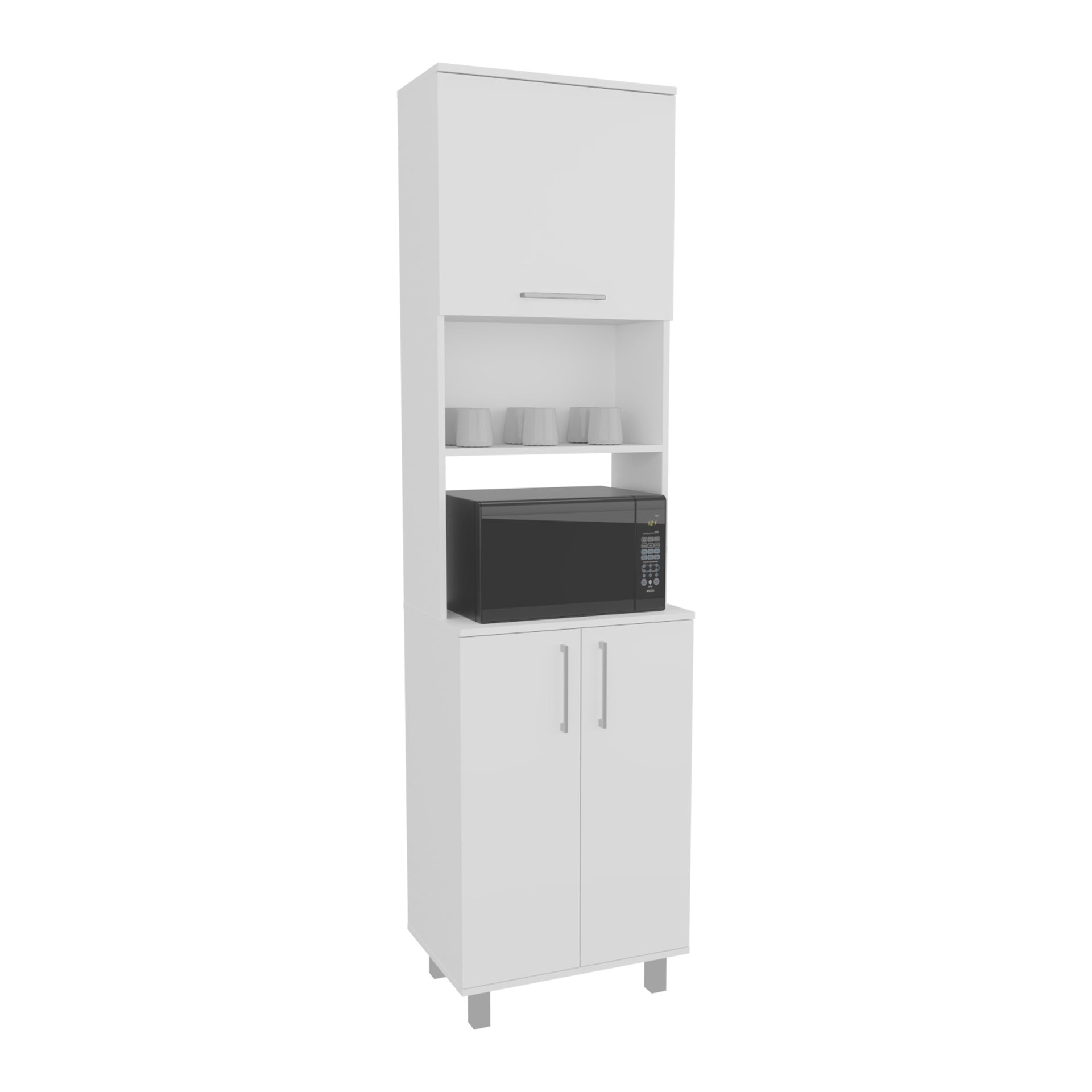 Kitchen Pantry, 3 Doors, 4 Legs, 5 Shelves