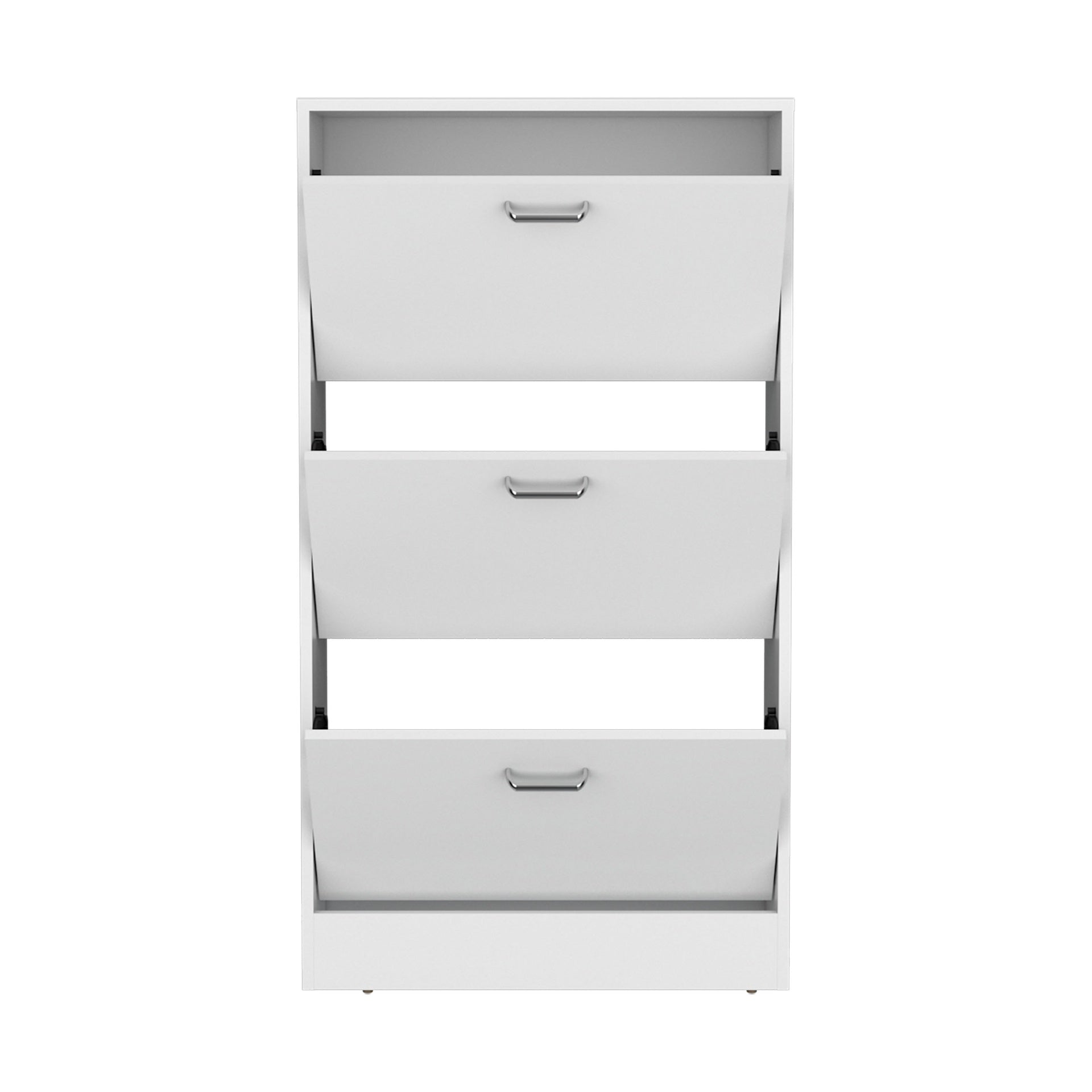 Shoe Rack, 3 Doors, 3 Shelves, White