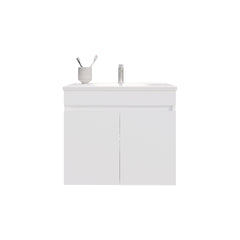 Bathroom Vanity with Sink, 2 Doors, 2 Shelves