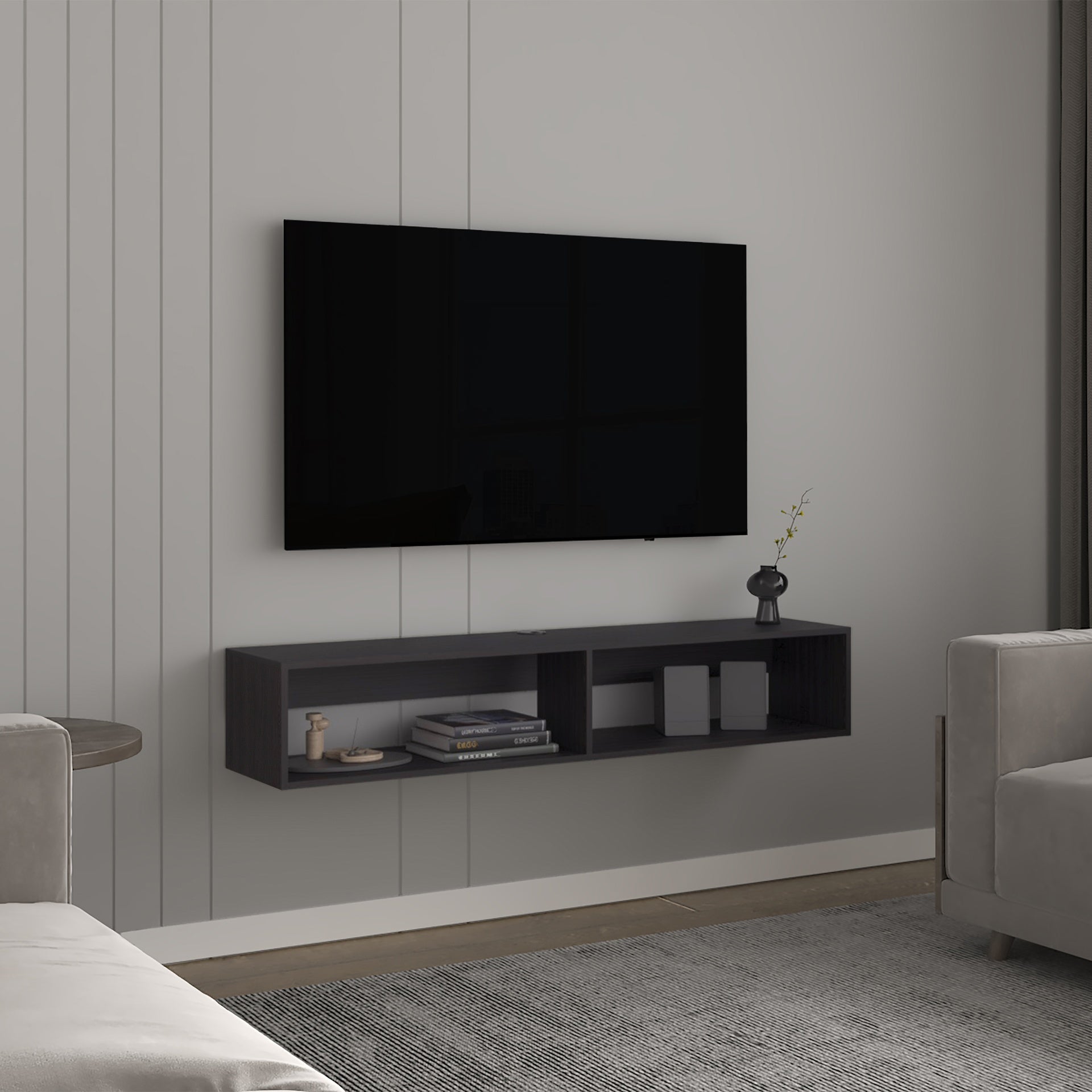 TV Stand with 2 Shelves