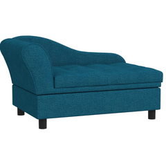 Pet Sofa Dog Sofa for Small Dogs with Storage, Dark Blue