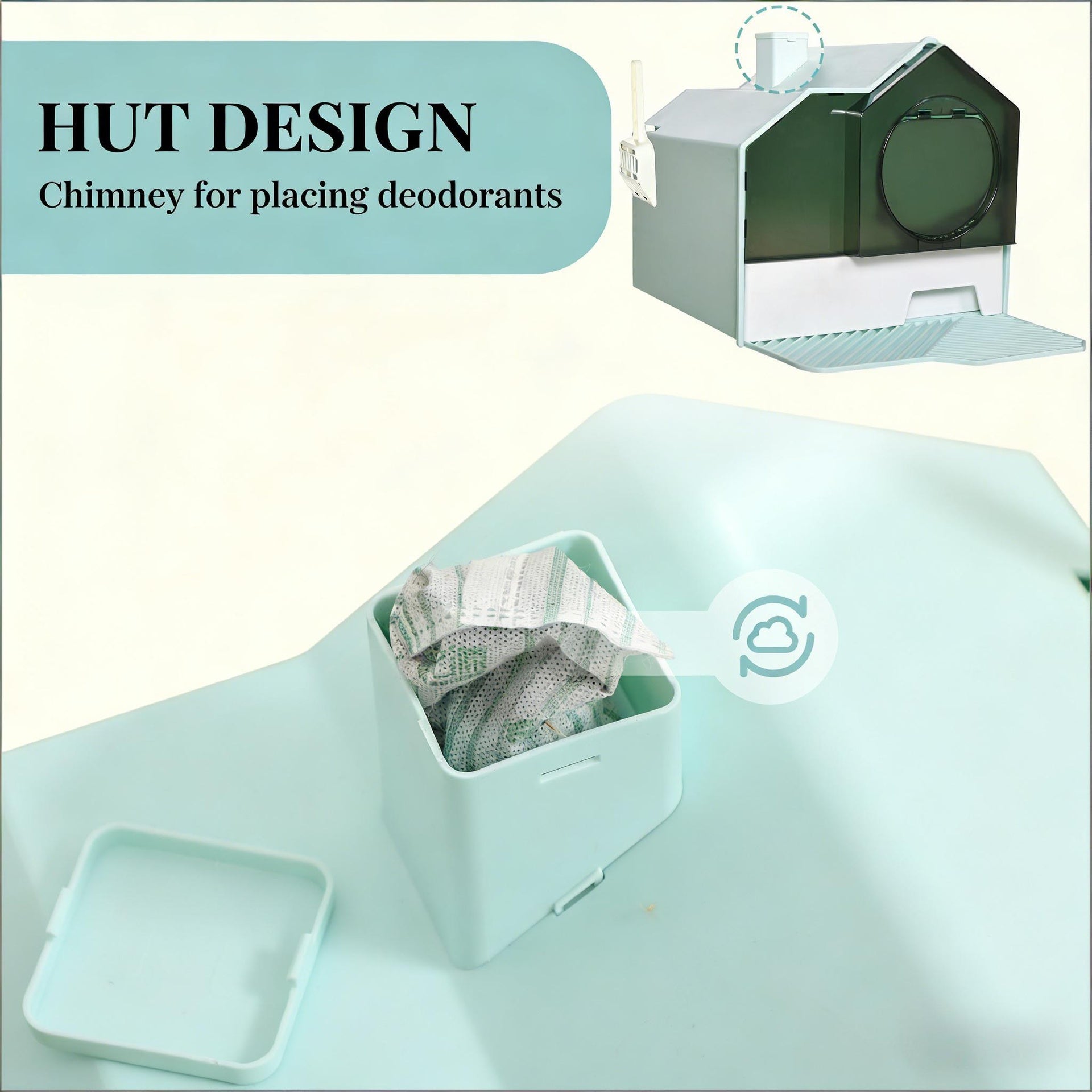 Cat Litter Box,Hooded Cat Litter Box