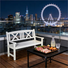 Nordic Style Bench,Wooden Garden Bench