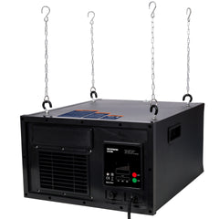 Remote-Controlled Air Filtration System,10 Positions Adjust,120V 60Hz,Airflow Speed: 250～510 cfm,Black color