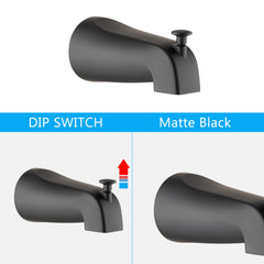 Shower System with Tub Spout Rain Shower Tub Set, High Pressure Dual 2 in 1 Shower Combo Faucet with Valve