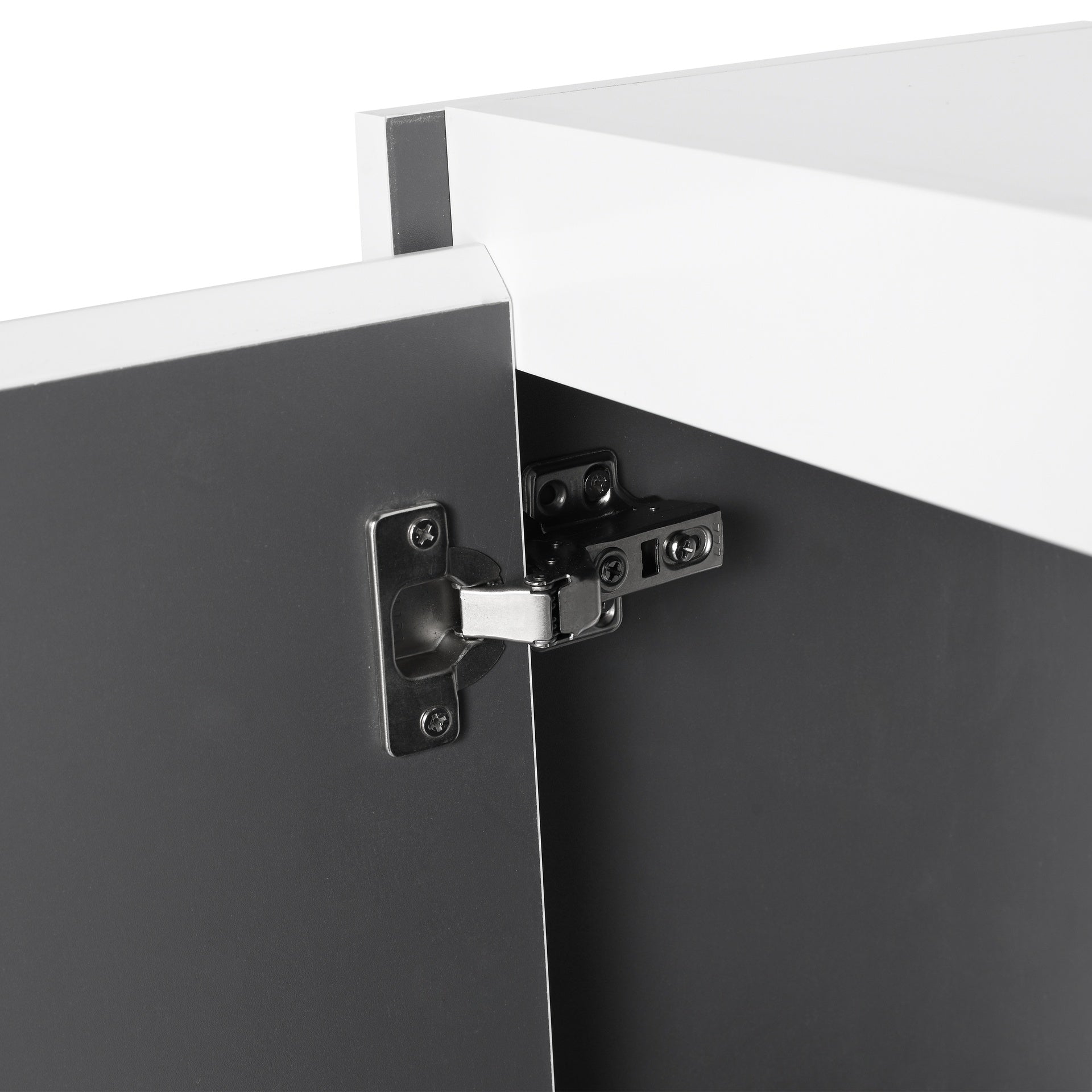 12" Bathroom Side Cabinet,2-Soft Close Doors,Float Mounting Design,12*2(KD-Packing)