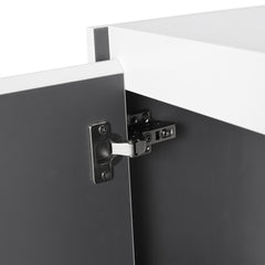 12" Bathroom Side Cabinet,2-Soft Close Doors,Float Mounting Design,12*2(KD-Packing)