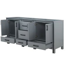 Dark Grey Double Bath Vanity 72 in. W x 22 in. D