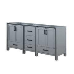 Dark Grey Double Bath Vanity 72 in. W x 22 in. D