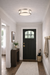 10-inches Brushed Nickel Intgrated LED Flush Mount Light