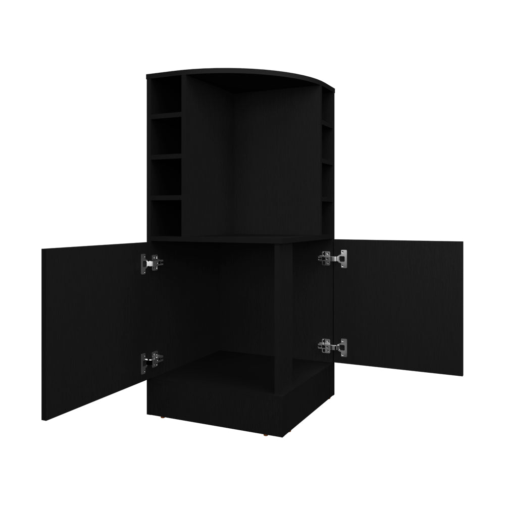Hobart Bar Cabinet, Living Room, Black