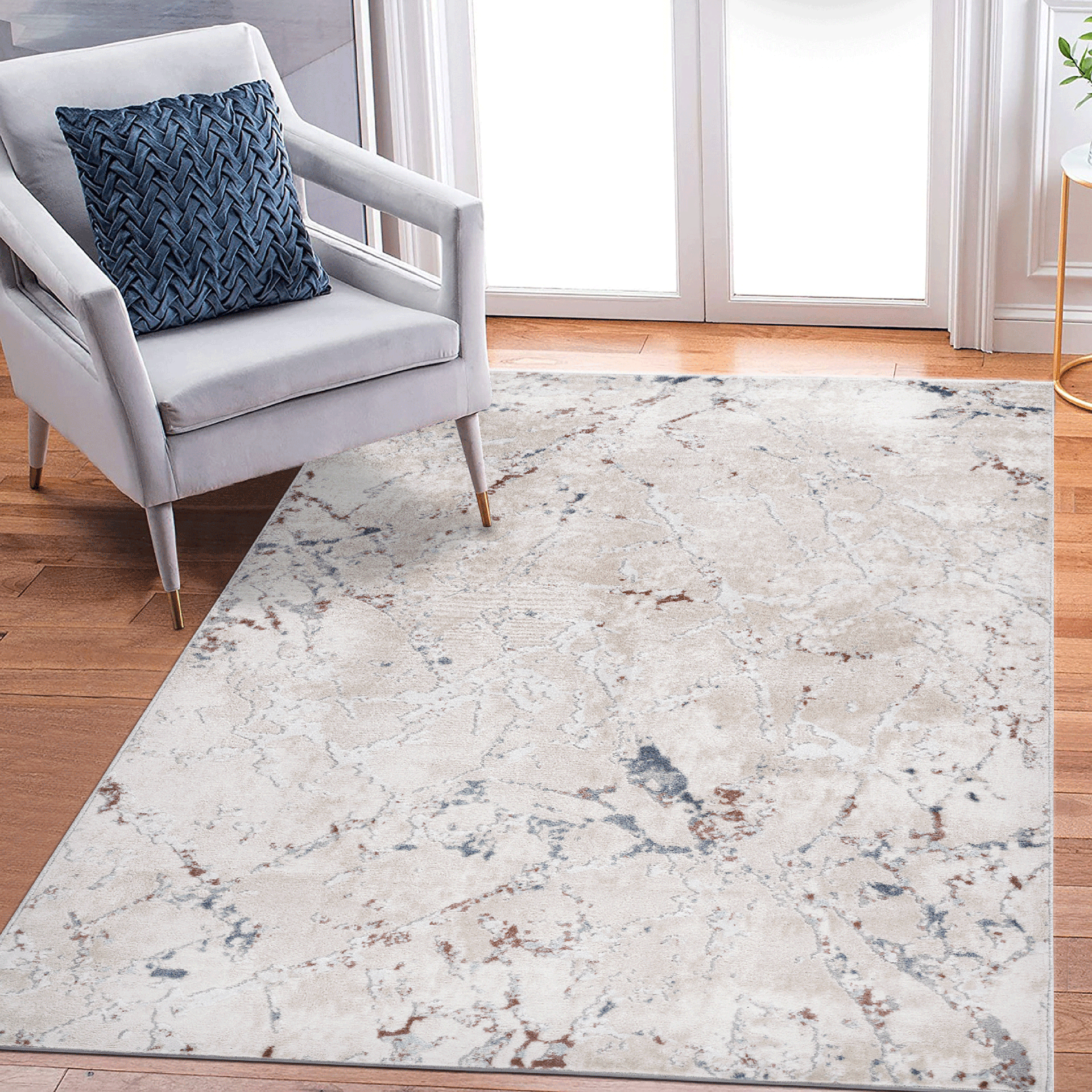 MARFI Collection 5X7 Multi / Contemporary Area Rug