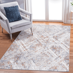 PAYAS Collection 6X9 Beige / Geometric Area Rug