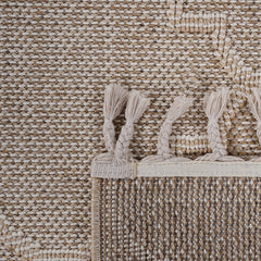 Guros Collection 6X9 Cream / Trellis Indoor / Outdoor Area Rug