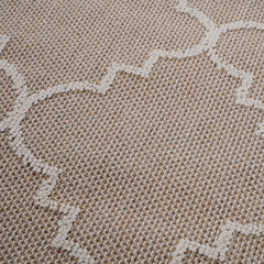 Guros Collection 5X7 Ivory / Trellis Indoor / Outdoor Area Rug