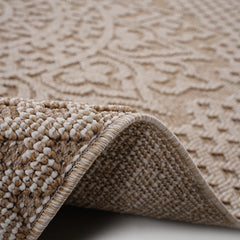 Guros Collection 5X7 Beige / Medallion Indoor / Outdoor Area Rug