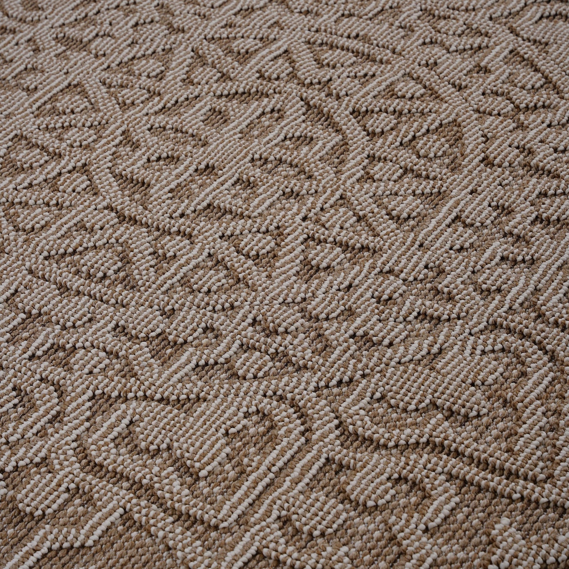 Guros Collection 5X7 Beige / Medallion Indoor / Outdoor Area Rug