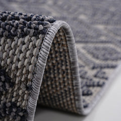 Guros Collection 5X7 White / Gray / Traditional Indoor / Outdoor Area Rug