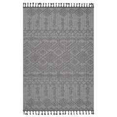 Guros Collection 6X9 White / White / Traditional Indoor / Outdoor Area Rug