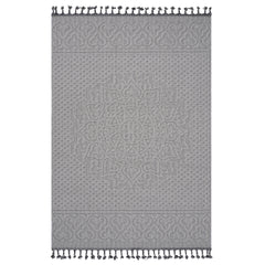 Guros Collection 8X10 White / Ivory / Medallion Indoor / Outdoor Area Rug
